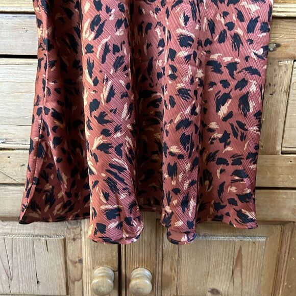 Intimately Free People Medium Dress Leopard Print Tank Spaghetti Strap Animal - Picture 5 of 15